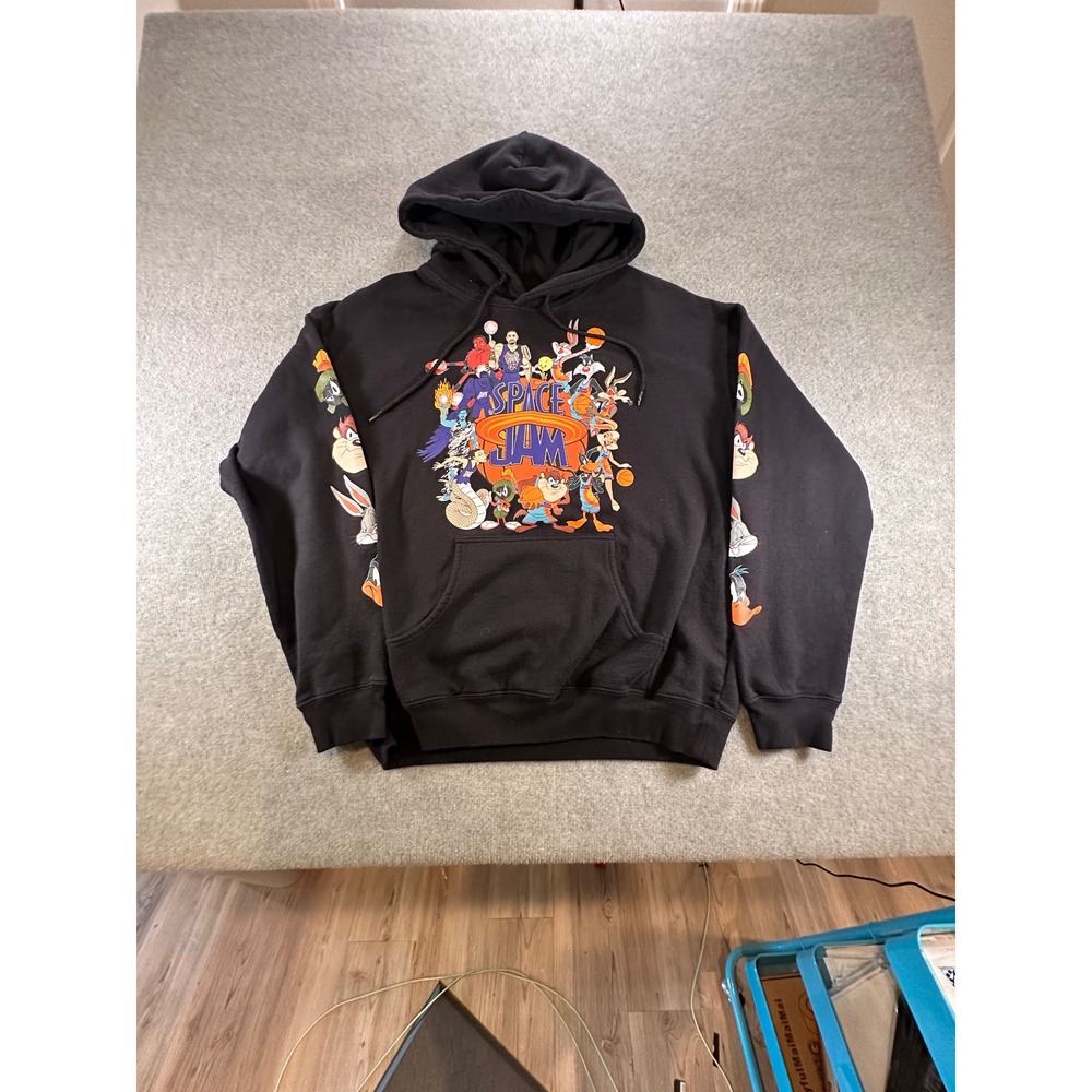 Space Jam A New Legacy Tune Squad Graphic Hoodie Kids Large Black Looney Tunes